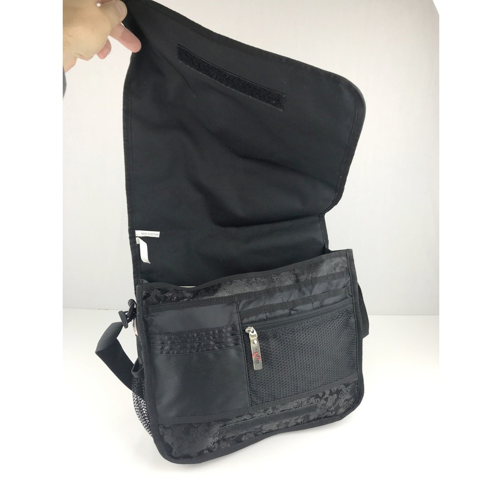 Mythwear Messenger Bag Black Red Dragon Print Crossbody PLEASE READ DESCRIPTION - Picture 8 of 16